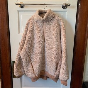 EXPRESS Soft Pink Sherpa